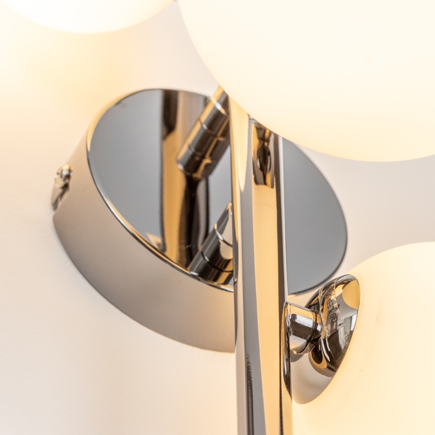 Brilagi - LED-wandlamp MILLA 3xG9/3W/230V zwart-chroom/wit