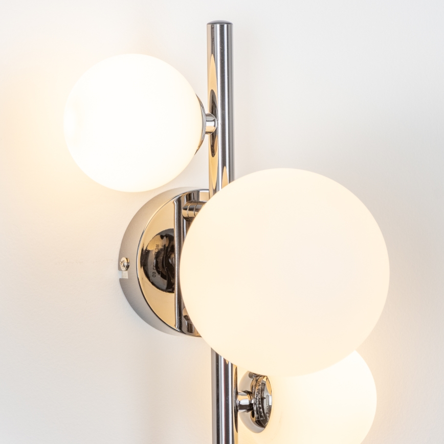 Brilagi - LED-wandlamp MILLA 3xG9/3W/230V zwart-chroom/wit