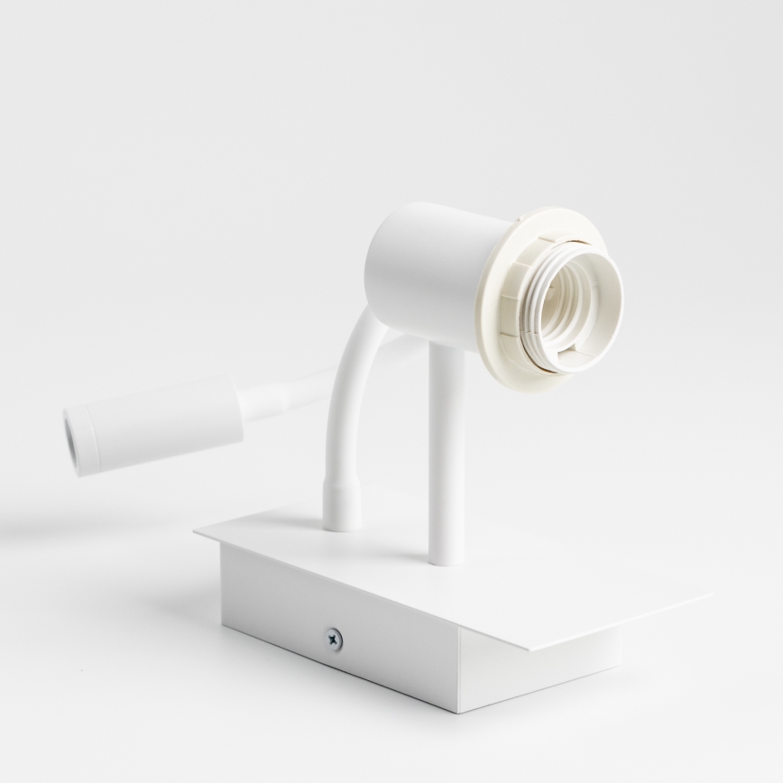 Brilagi - LED Flexibele wandlamp NUBILA 1xE27/25W/230V + LED/3W wit/roze