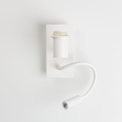 Brilagi - LED Flexibele wandlamp NUBILA 1xE27/25W/230V + LED/3W wit/zwart