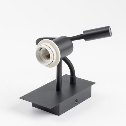 Brilagi - LED Flexibele wandlamp NUBILA 1xE27/25W/230V + LED/3W zwart/groen