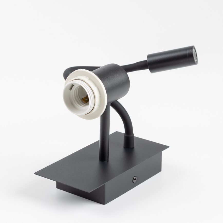 Brilagi - LED Flexibele wandlamp NUBILA 1xE27/25W/230V + LED/3W zwart/groen