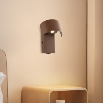 Brilagi - LED Wandlamp VASTO LED/3W/230V bruin