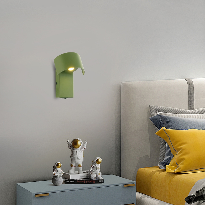 Brilagi - LED Wandlamp VASTO LED/3W/230V groen
