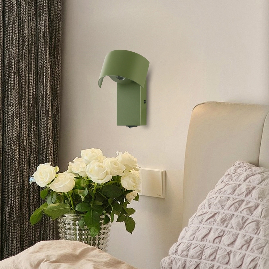 Brilagi - LED Wandlamp VASTO LED/3W/230V groen