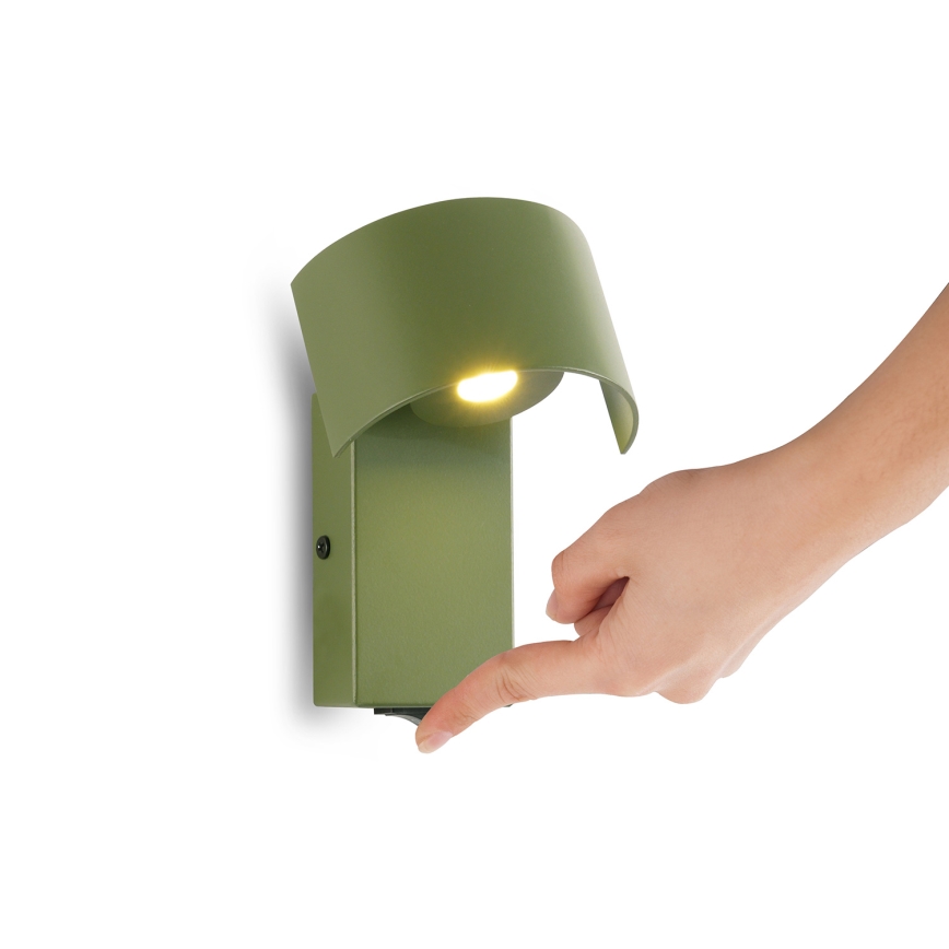 Brilagi - LED Wandlamp VASTO LED/3W/230V groen