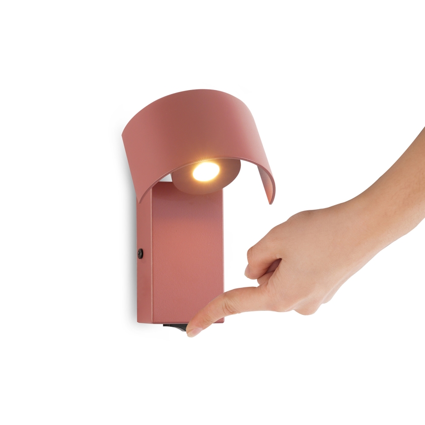 Brilagi - LED wandlamp VASTO LED/3W/230V roze
