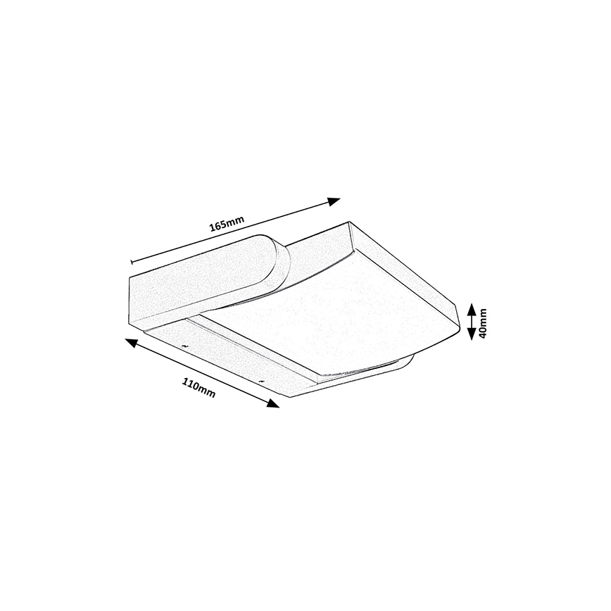 Brilagi - LED Wandlamp voor buiten ANKLE LED/18W/230V 3000K IP65 antraciet