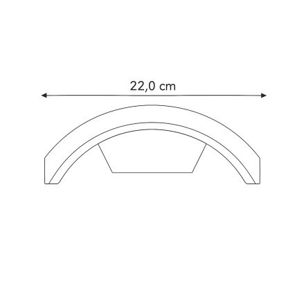 Brilagi - LED Wandlamp voor buiten ARCELO LED/8W/230V IP54
