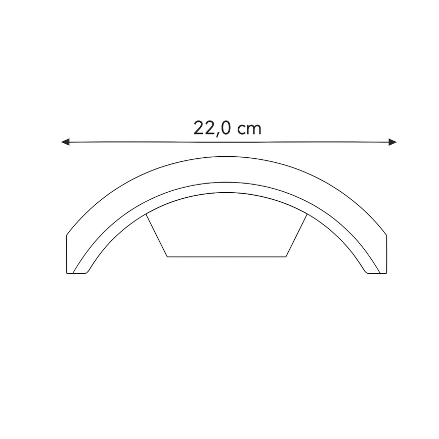 Brilagi - LED Wandlamp voor buiten ARCELO LED/8W/230V IP54