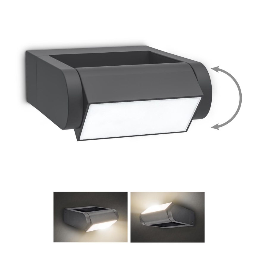 Brilagi - LED Wandlamp voor buiten CROTONE LED/7W/230V antraciet IP54