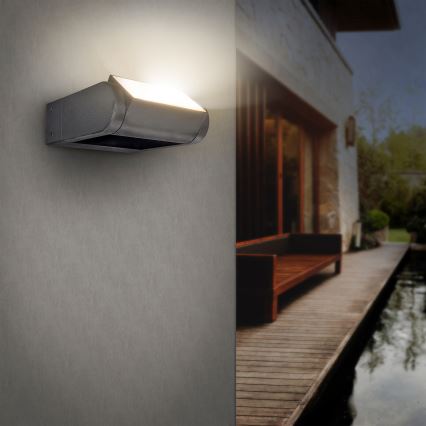 Brilagi - LED Wandlamp voor buiten CROTONE LED/7W/230V antraciet IP54
