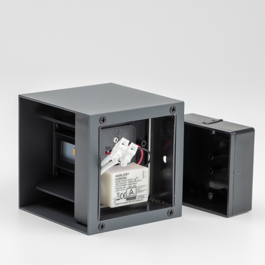 Brilagi - LED Wandlamp voor buiten CUBE LED/6W/230V antraciet IP54