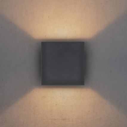 Brilagi - LED Wandlamp voor buiten CUBE LED/6W/230V antraciet IP54