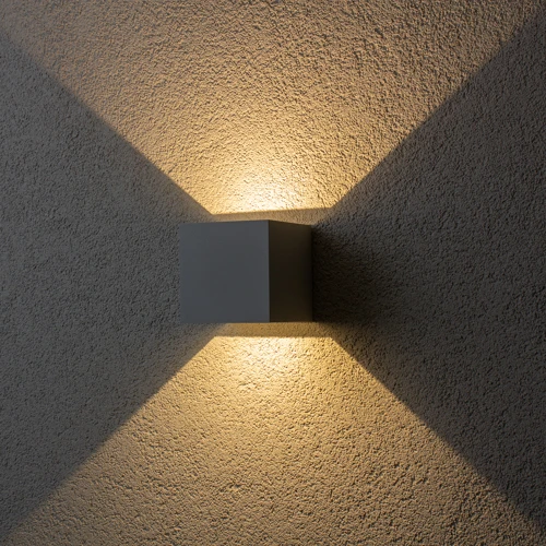 Brilagi - LED Wandlamp voor buiten CUBE LED/6W/230V grijs IP54