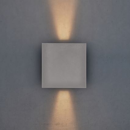Brilagi - LED Wandlamp voor buiten CUBE LED/6W/230V grijs IP54