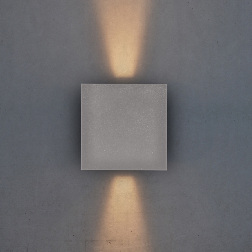 Brilagi - LED Wandlamp voor buiten CUBE LED/6W/230V grijs IP54