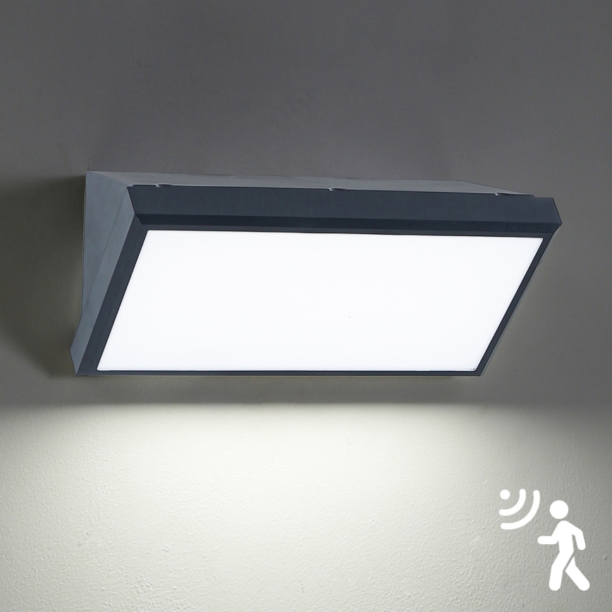 Brilagi - LED Wandlamp voor buiten met sensor TRIANGLE LED/20W/230V IP65