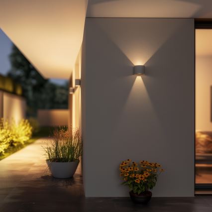 Brilagi - LED Wandlamp voor buiten RONDO LED/6W/230V grijs IP54