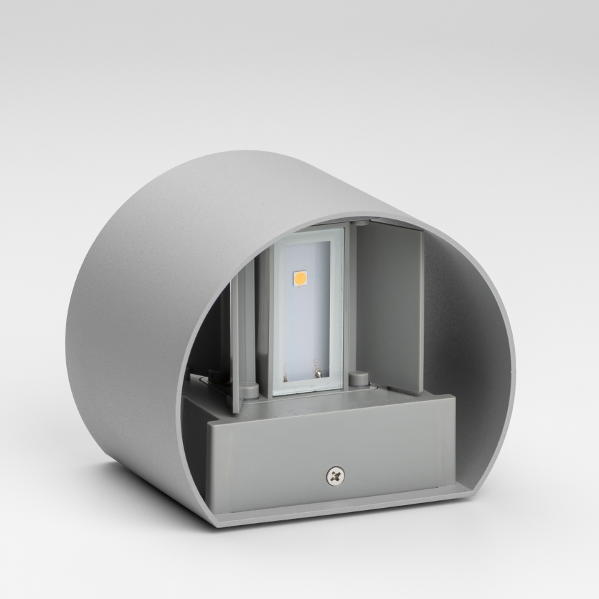 Brilagi - LED Wandlamp voor buiten RONDO LED/6W/230V grijs IP54