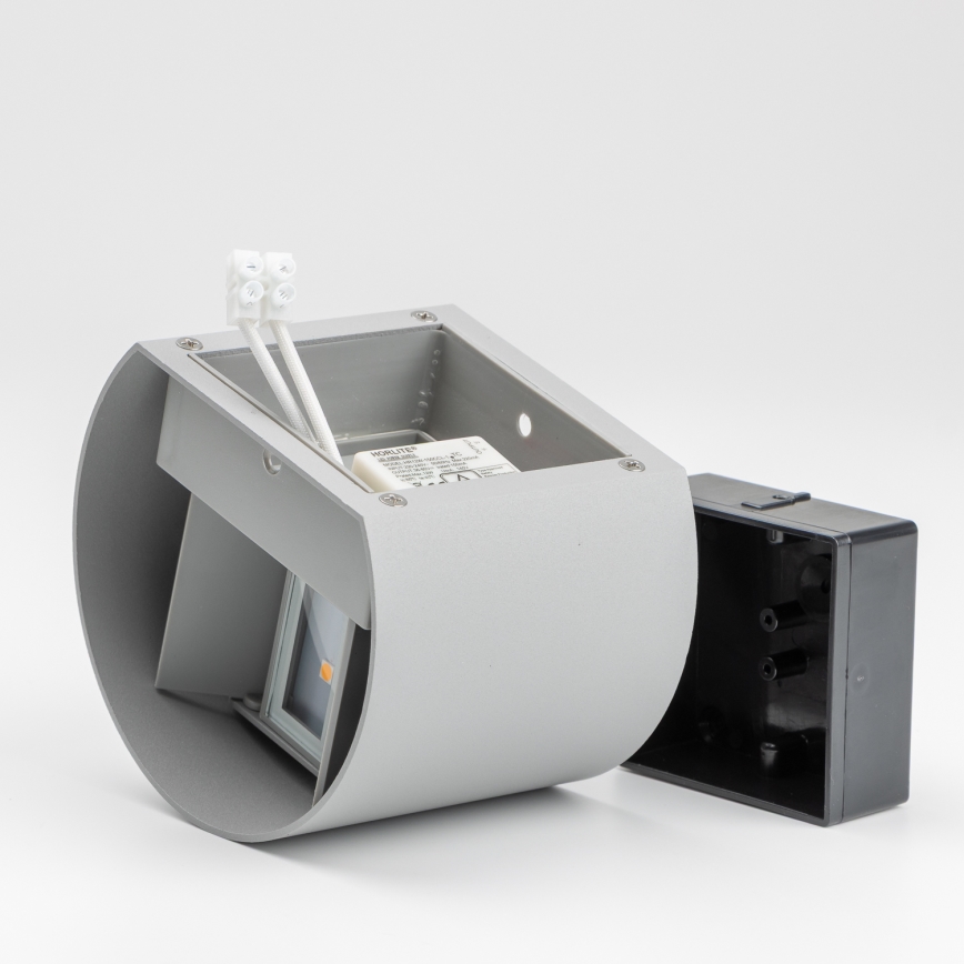 Brilagi - LED Wandlamp voor buiten RONDO LED/6W/230V grijs IP54