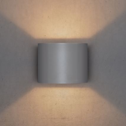 Brilagi - LED Wandlamp voor buiten RONDO LED/6W/230V grijs IP54