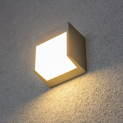 Brilagi - LED Wandlamp voor buiten TERNI LED/12W/230V grijs IP44