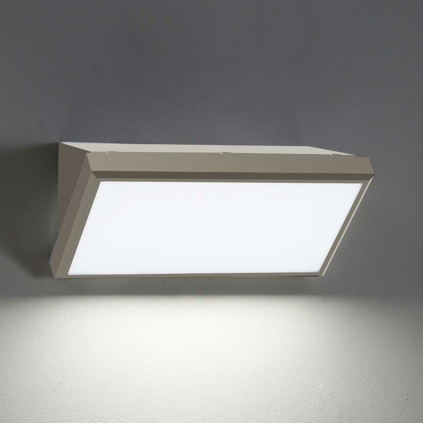 Brilagi - LED Wandlamp voor buiten TRIANGLE LED/20W/230V grijs IP65