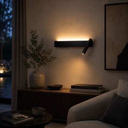 BRILAGI - LED-wandspot ARLIX LED/3W/230V + LED/7W zwart CRI 90