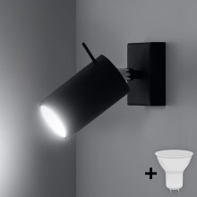 Brilagi -  LED Wandspot ASMUS 1xGU10/7W/230V zwart
