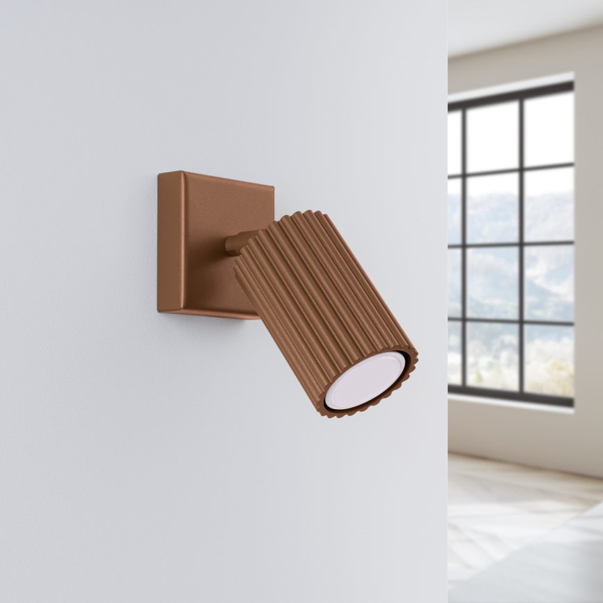 Brilagi - LED-wandspot CRESTO 1xGU10/10W/230V bruin