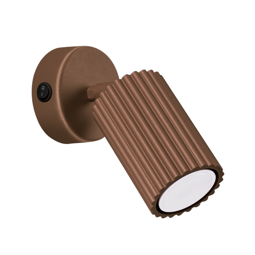 Brilagi - LED-wandspot CRESTO 1xGU10/10W/230V bruin