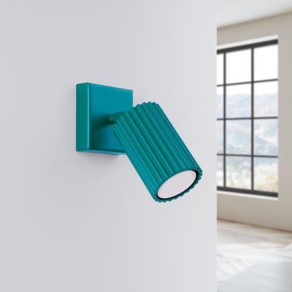 Brilagi - LED wandspot CRESTO 1xGU10/10W/230V turkoois