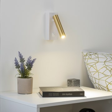 Brilagi - LED Wandspot MAYA LED/3W/230V 4000K wit/goud