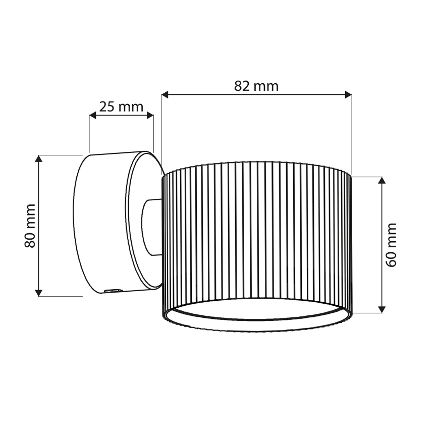 Brilagi - LED Wandspot STRIPY 1xGX53/15W/230V wit