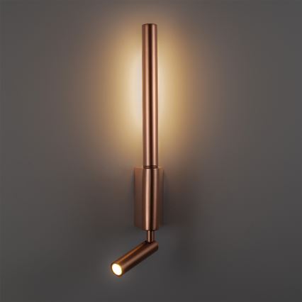 BRILAGI - LED wandspot VIXON LED/3W/230V + LED/5W bronskleurig CRI 90