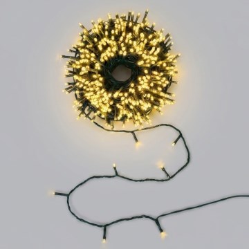BRILAGI - LED zonne-kerstsnoer 100xLED/8 functies 12m 800 mAh IP65 warm wit