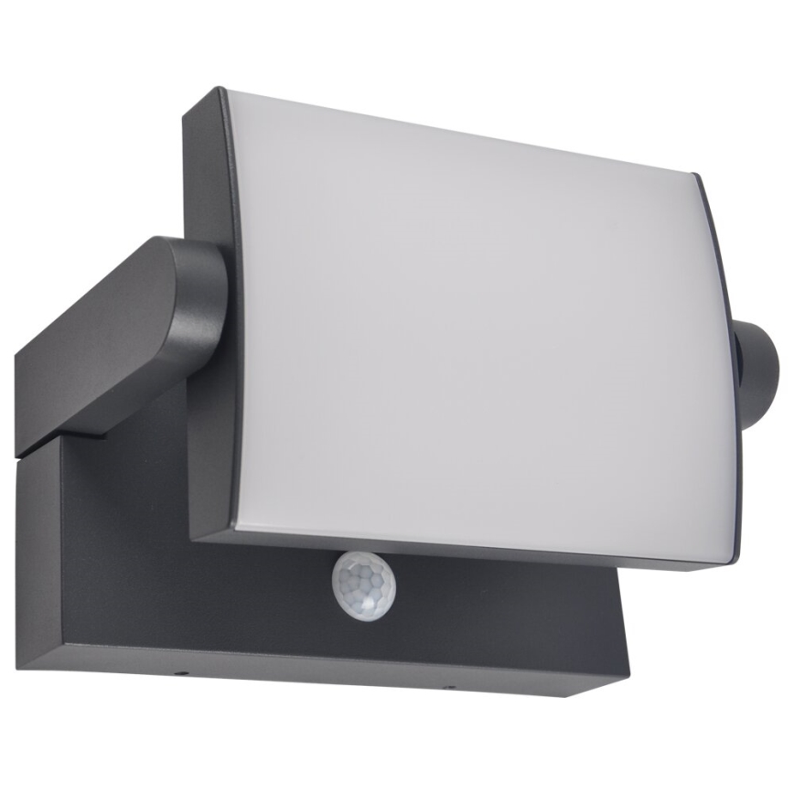Brilagi - LED zonne-wandlamp met bewegings- en schemersensor ANKLE LED/10W/3,7V 3000 mAh 4000K IP65 antraciet