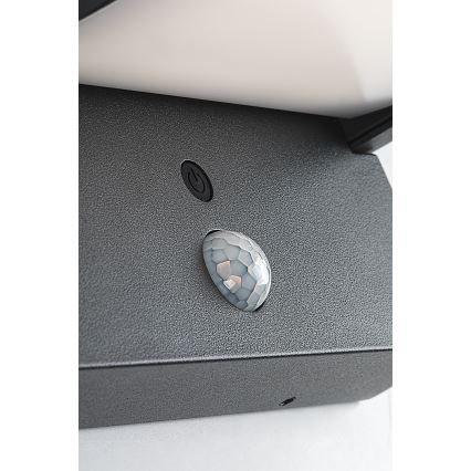 Brilagi - LED zonne-wandlamp met bewegings- en schemersensor ANKLE LED/10W/3,7V 3000 mAh 4000K IP65 antraciet