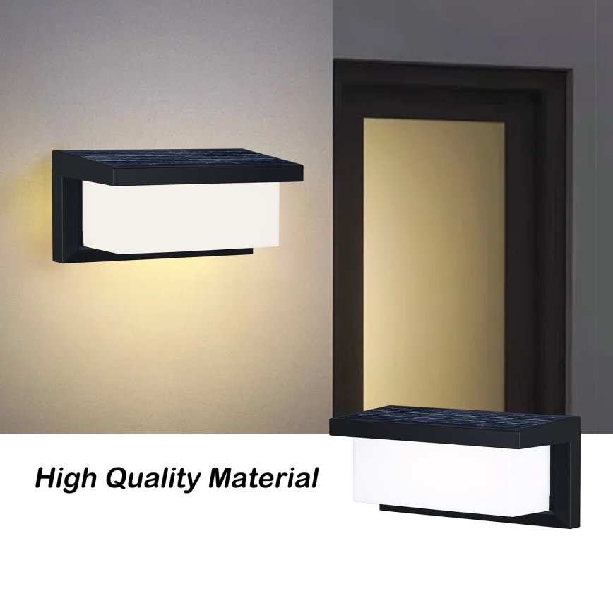 Brilagi - LED zonne-wandlamp met bewegings- en schemersensor BRICKY LED/5W/6V 4000 mAh IP65