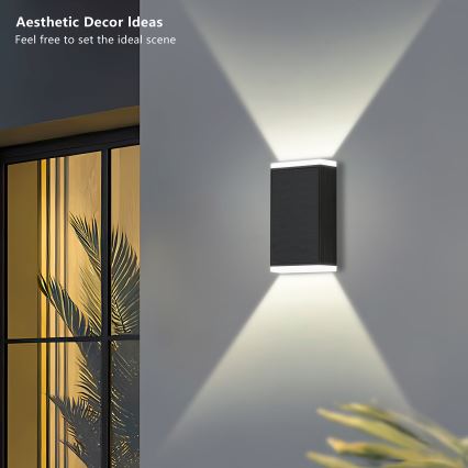 Brilagi - LED Zonne-wandlamp SUN GUARD LED/2W/3,7V 2000 mAh IP45