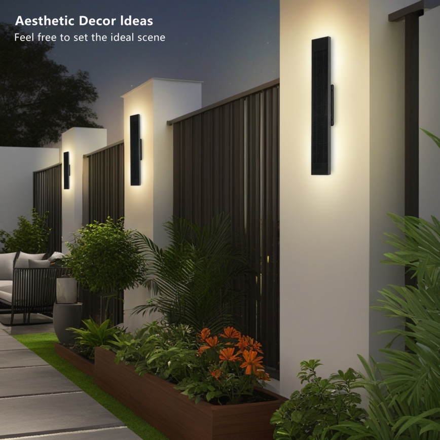 Brilagi - dimbare LED-wandlamp op zonne-energie SUN LED/4W/230V 60 cm 4000 mAh IP44