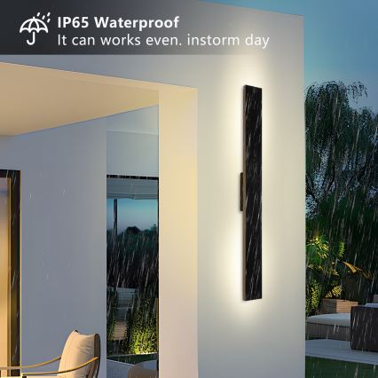 Brilagi - Dimbare LED-muurlamp op zonne-energie SUN LED/5,5W/230V 100 cm 6000 mAh IP44