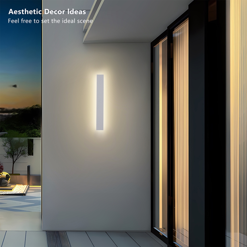 Brilagi - LED buitenwandlamp LINEAR LED/12W/230V 3000K IP65 50 cm wit CRI 90