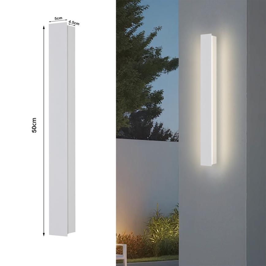 Brilagi - LED buitenwandlamp LINEAR LED/12W/230V 3000K IP65 50 cm wit CRI 90