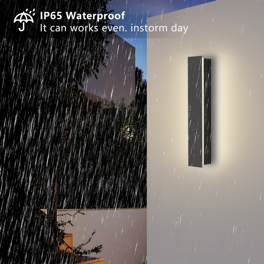 Brilagi - LINEAR LED buitenwandlamp 8W/230V 3000K IP65 30 cm antraciet CRI 90