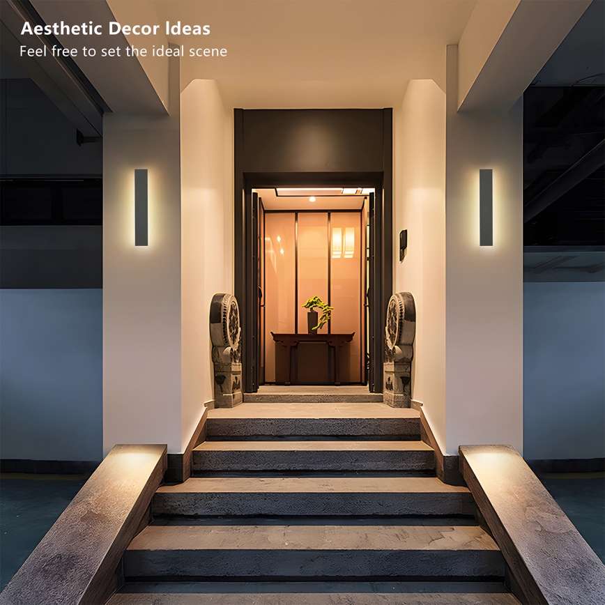 Brilagi - LINEAR LED buitenwandlamp 8W/230V 3000K IP65 30 cm antraciet CRI 90