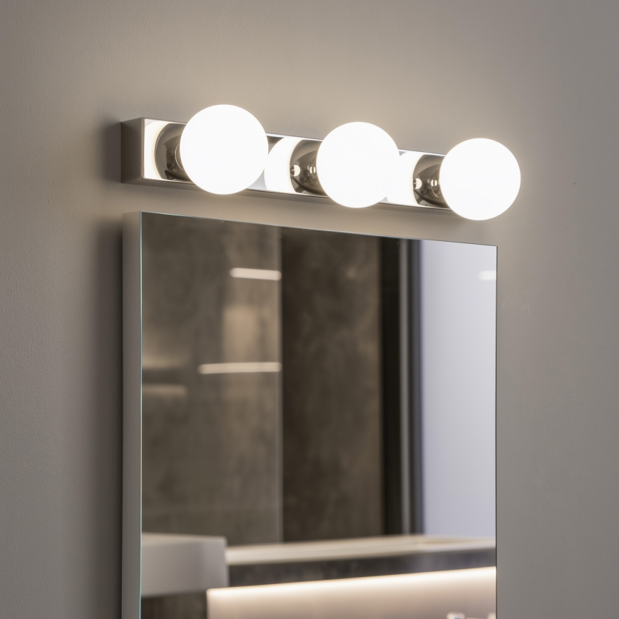 BRILAGI - LOT DE 2 appliques murales LED pour salle de bains HOLLYWOOD 3xLED/3W/230V 39 cm IP44 chrome brillant