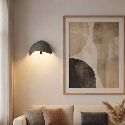 Brilagi - Lot de 2 appliques murales WABI SABI 1xE14/40W/230V grises
