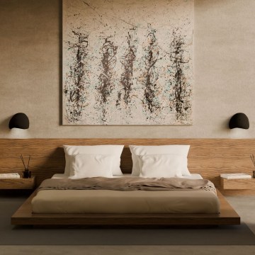 Brilagi - Lot de 2 appliques murales WABI SABI 1xE14/40W/230V noires